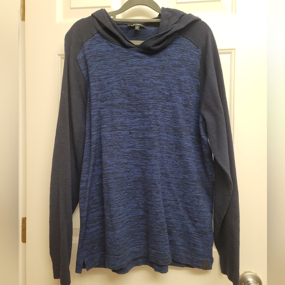 Express mens Large long sleeve hooded shirt
